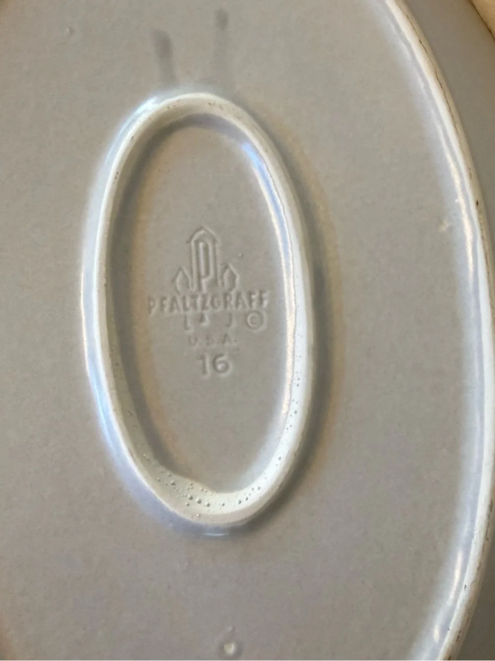 Pfaltzgraff Yorktowne #16 Oval 14” Serving Dish Platter Vintage